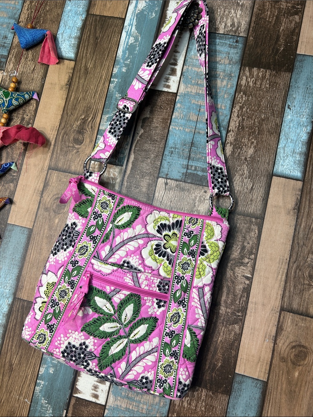 Vera Bradley pink floral tote